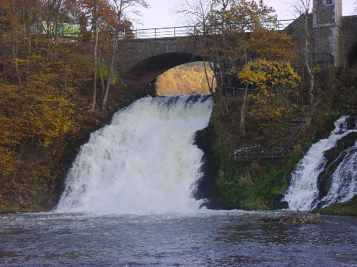 Watervallen van Coo, Stavelot, Ardennen, België. 4 november 2003