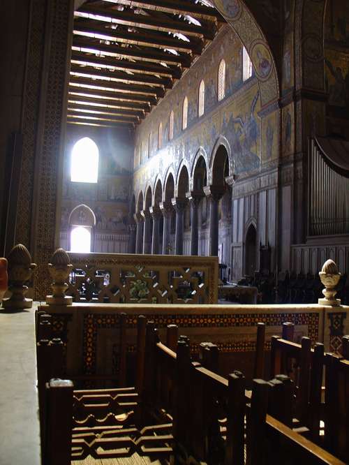 Duomo Santa Maria la Nuova, Monreale Palermo, Sicilië Italië, mei 2006.