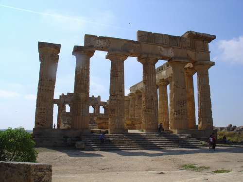 Selinunte, Dorische Tempel, Zuid-West Sicilië, mei 2006.