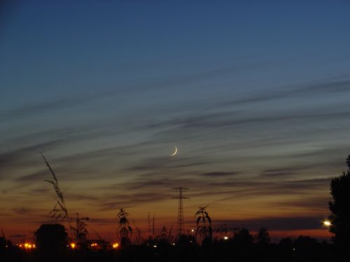 Een bijzonder mooie zonsondergang, zoals vele, zomer 2006.